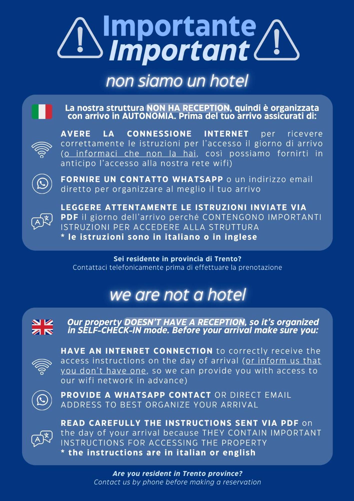 House Of Bruno - No Reception Hotel Trento Exterior foto